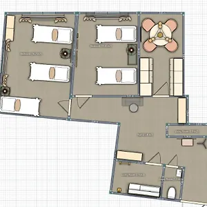  Apartment Two-bedroom 'taupe'
